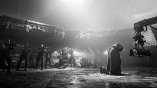 Imagem dos bastidores de Black Adam