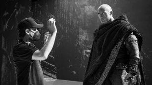 Imagem dos bastidores de Black Adam