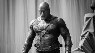 Imagem dos bastidores de Black Adam