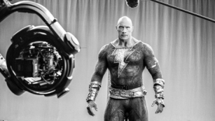 Imagem dos bastidores de Black Adam